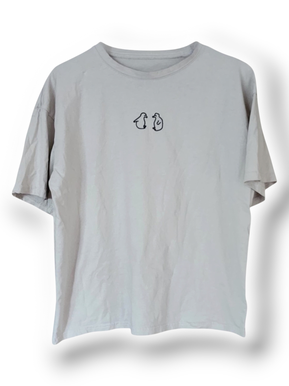 Dazy Neutral Beige Crewneck Tee